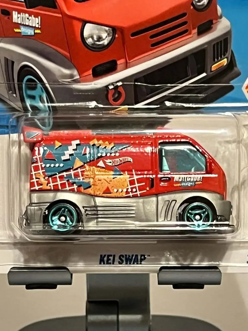 💥2025 Hot Wheels HW Art Cars Kei Swap 1/10 Red Diecast Vehicle 11/250